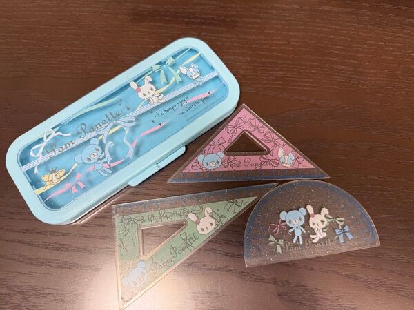 ナルミヤ ポンポネット 三角定規 分度器