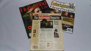 ☆英語学習！☆洋書・アメリカ娯楽情報雑誌『Hollywood Life』『The Hollywood Reporter』『Entertainment WEEKLY』３冊セット☆送料無料☆