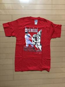 （お宝）MLBのマーク・マグワイアのホームラン新記録達成記念Tシャツ