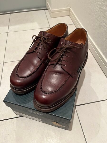 美品) パラブーツ シャンボード 茶 UK7.5