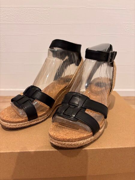 UGG サンダル ジュート ウェッジヒール 22.5cm