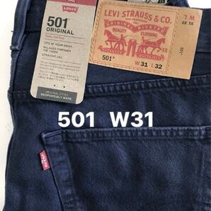 新品タグ付/LEVI’S/リーバイス/501オリジナル/ネイビー系色/W31