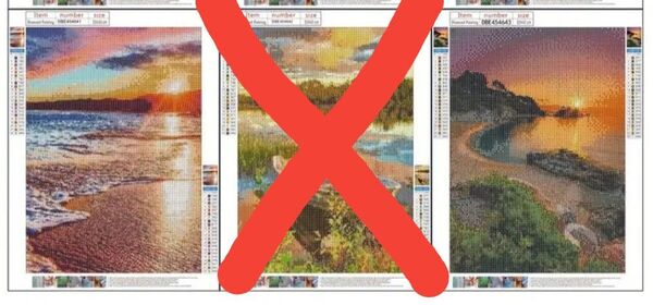 ダイアモンドアート風景画 2点セット