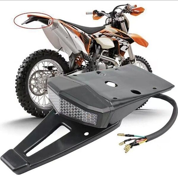クリアレンズ オフロード MOTO LEDテールランプ ウィンカー エンデューロ KLX CRF 250 125 WR250 FX
