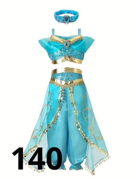 【新品】ディズニー ジャスミン キッズ 海外 コスプレ ドレス