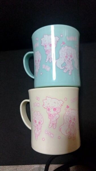 新品未使用 初音ミク マグカップ ドリーミー柄 2つセット