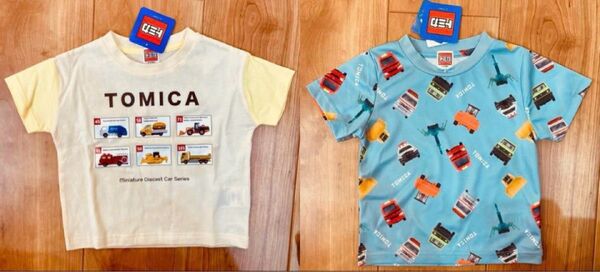 新品★TOMICA★トミカ 半袖Tシャツ 90cm ミニカー