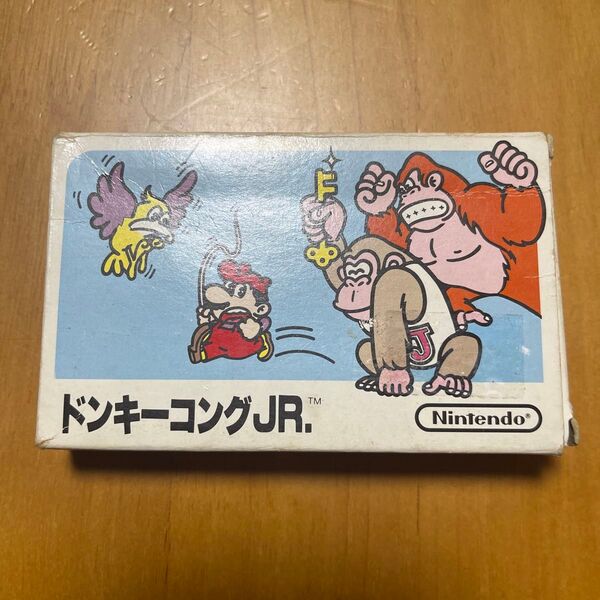 ドンキーコングJR. ゲームカセット箱、説明書あり