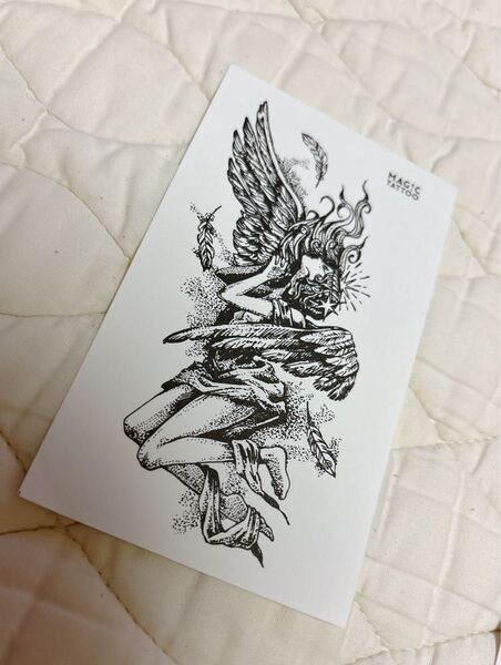 big angel 2週間で消えるタトゥー タトゥーシール