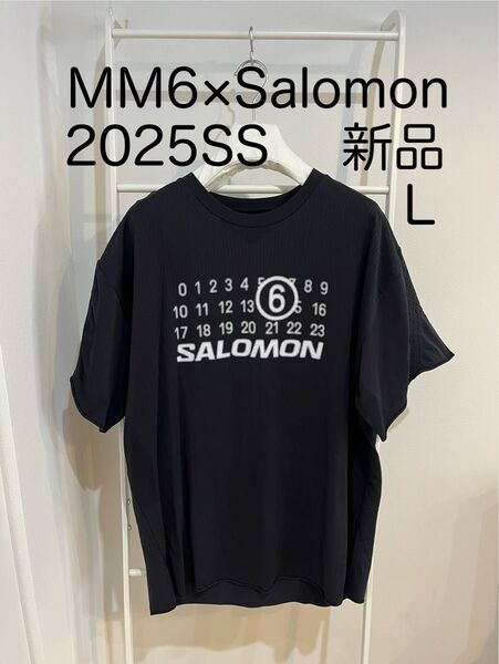 25SS mm6×Salomonサロモン シームレスTシャツ 黒 正規品新品 L