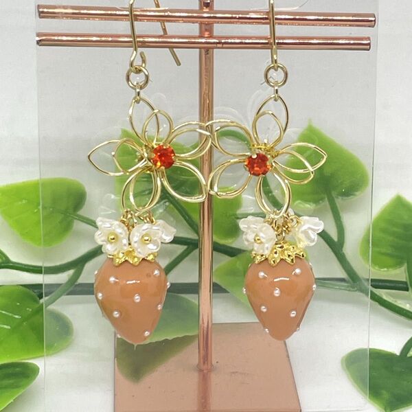NO.803 ハンドメイド☆ピアスorイヤリング(フック変更無料!)