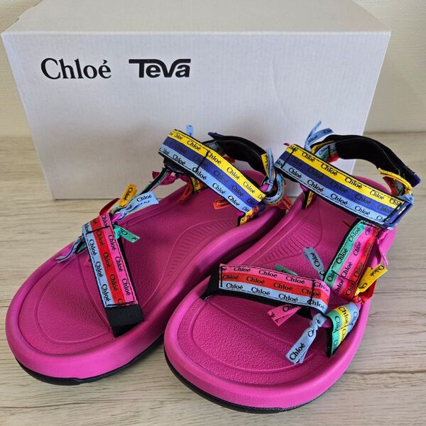 未使用品!クロエ × Teva サンダル 厚底 オンライン限定