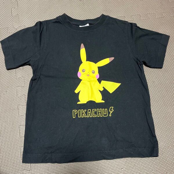 used G U ポケモンTシャツ 130 黒 半袖Tシャツ
