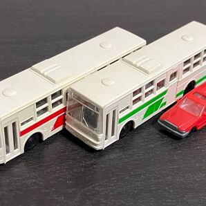 TOMIX トミックス 富士重工路線バス(2台セット)+クラウンワゴン(赤)