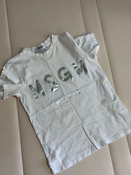 MSGM ロゴTシャツ レディース ホワイト系