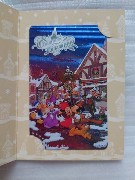 ディズニーランド 1999年クリスマスファンタジーテレホンカード未使用