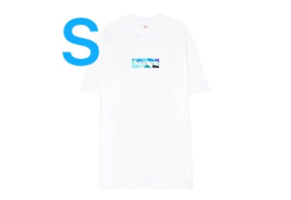 Supreme / Emilio Pucci Box Logo Tee "White/Blue" Sサイズ
