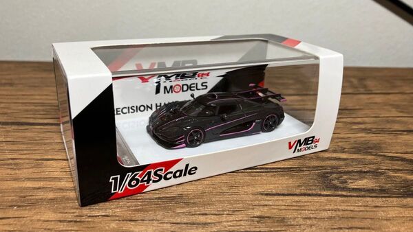 VMB MODELS 1/64 ケーニグセグ One:1 カーボンピンク