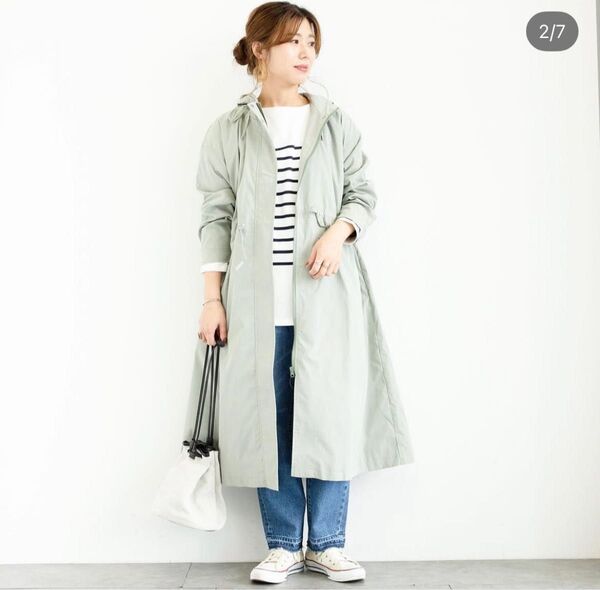 【日替わりセール】chocol raffine 6A11L0Y0600 ロングトレンチパーカー