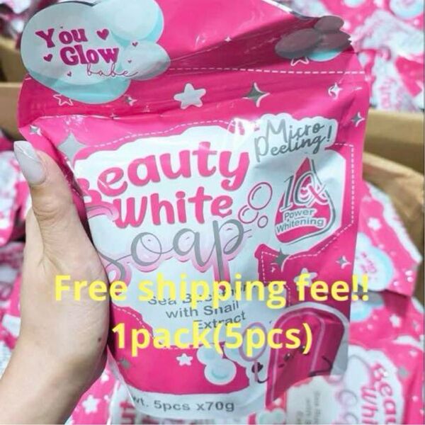 Beauty white soap 5pcs =1pack