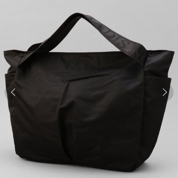 美品 NOMADIS/ノマディス BASQUE / ロゴトートバッグ ブラック