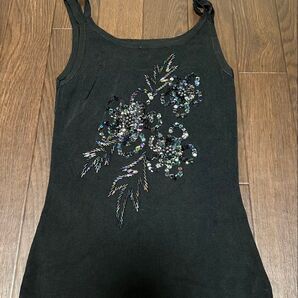 ビーズ刺繍タンクトップ