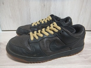 03年製 NIKE DUNK LOW PRO SB オーストリッチ 28.5cm 黒/ガム☆ナイキ ダンク プロ 304292-003