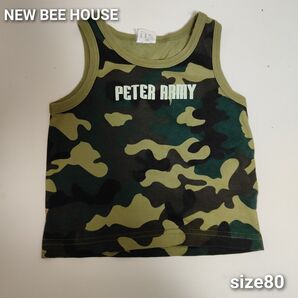 NEW BEE HOUSE カモフラ柄タンクトップ(size80)