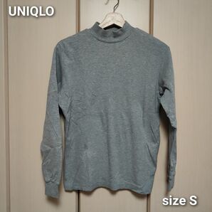 UNIQLO SOFT TOUCH COTTON ハイネックネック 長袖Tシャツ(S)