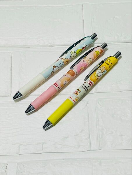 3点 エナージェル ボールペン シャープペン ミスタードーナツ×すみっコぐらし