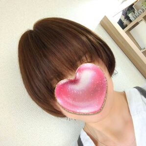 ★サラサラ高級人毛100%★ショート① ブラウン フルウイッグ かわいいかつら 抗がん剤かつら 脱毛症 医療用ウィッグ ウィッグ
