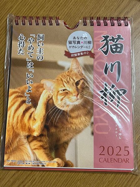 猫川柳 カレンダー 2025年 卓上 猫 カレンダー