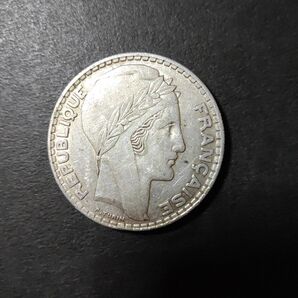 フランス 20フラン銀貨 1938年