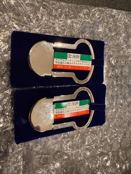silver925製 キーリング キーホルダー イタリア 2つセット