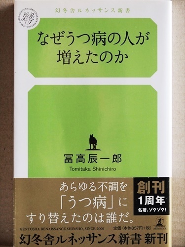 『なぜうつ病の人が増えたのか』　1999年から2005年までのたった6年間でうつ病患者は2倍以上に激増　SSRI　冨高辰一郎　新書　★同梱ＯＫ★