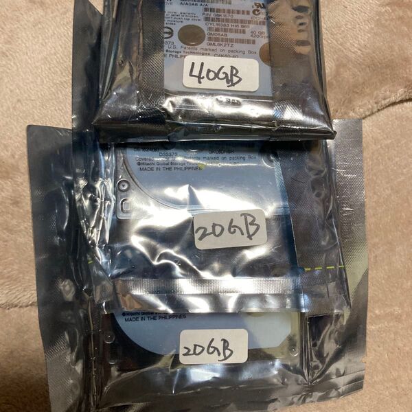 1.8インチHDD iPod Shuffle用未開封品 20GB 20GB 40GB