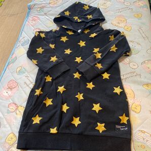 女の子 パーカー トレーナー ワンピース 110cm