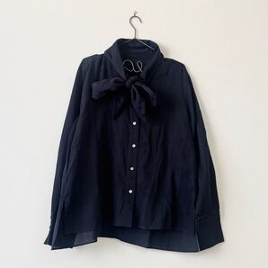 VERMEIL par iena 2024AW ドビーサテンボウブラウス