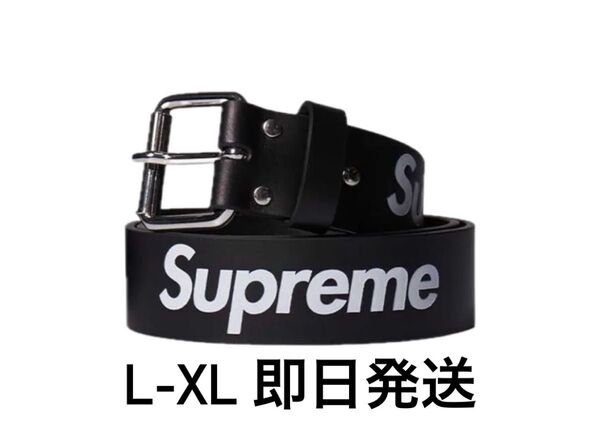 Supreme Repeat Leather Belt "Black" (22SS)