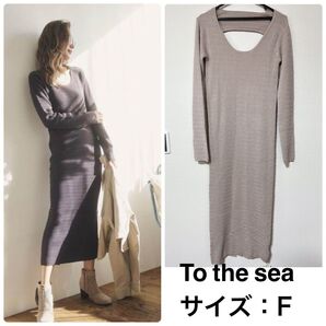 新品 To the sea トゥーザシー トップレイヤードワンピース