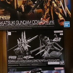 RG アカツキガンダム (オオワシ装備) シラヌイパック&HGゼウスシルエット用接続パーツ HGムラサメ改