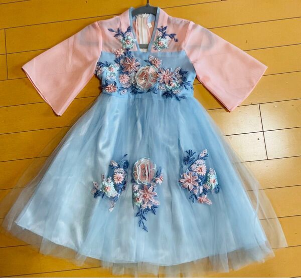 中華服漢服 チャイナドレス ワンピース コスプレ衣装 キッズ110cm