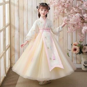 中華服漢服 チャイナドレス ワンピース コスプレ衣装 キッズ130cM
