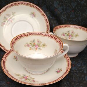 日本陶器会社 (現:Noritake) カップ&ソーサー 2点セット YBE003