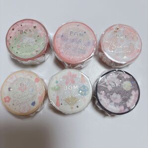 ③ 【限定品】BGM マスキングテープ 箔押し 桜 2025