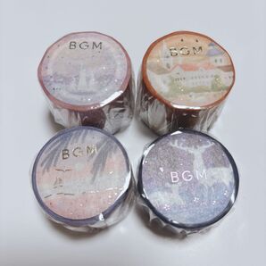 【バラ売り可】BGM マスキングテープ 箔押し 風景 F