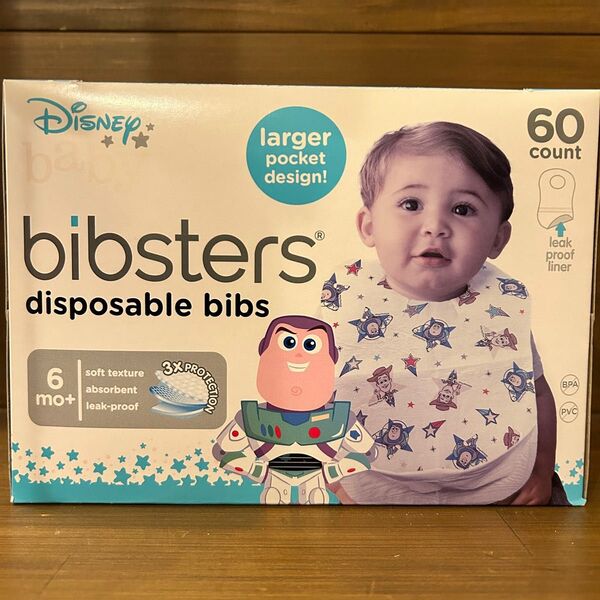 コストコ Disney baby bibsters 使い捨てエプロン 50枚 トイストーリー