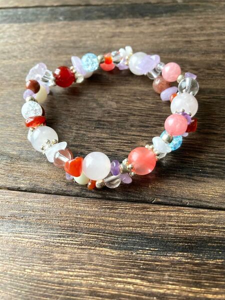 天然石ブレスレット パワーストーン ハンドメイド 17cm