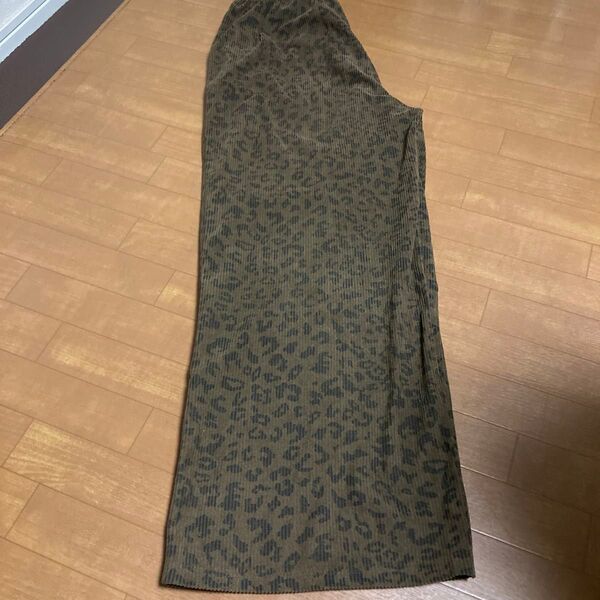 レオパード柄 コーデュロイパンツ ブラウン L レディース シーイン