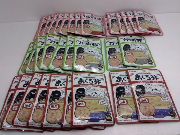 ペティオ ハッスルごはん研究所 キャット まぐろ丼 かつお丼カニカマ丼 40g×33袋